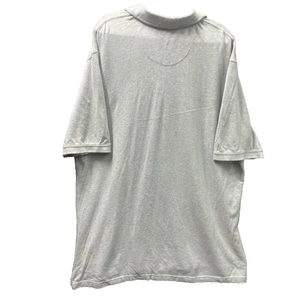 Basic Editions The Everyday Perfect Tee Polo Shirt Gray Classic Fit 2XL